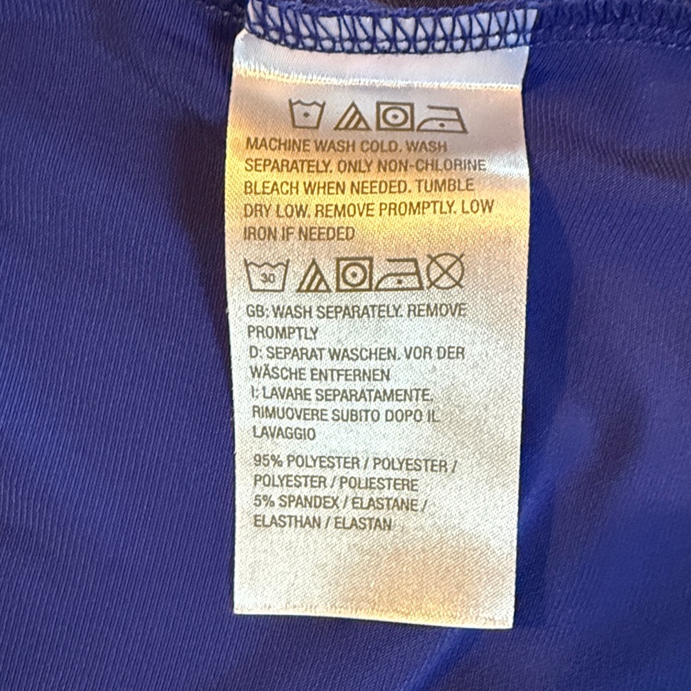 Susan Graver’s Liquid knit Royal Blue Tank Top - Picture 3 of 3